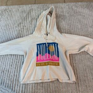 Volcom Cream Hoodie with Vibrant Graphic